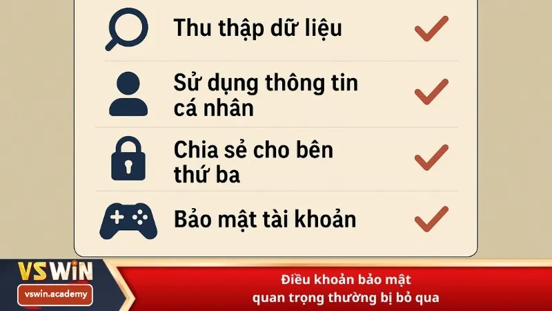 Điều khoản bảo mật quan trọng thường bị bỏ qua
