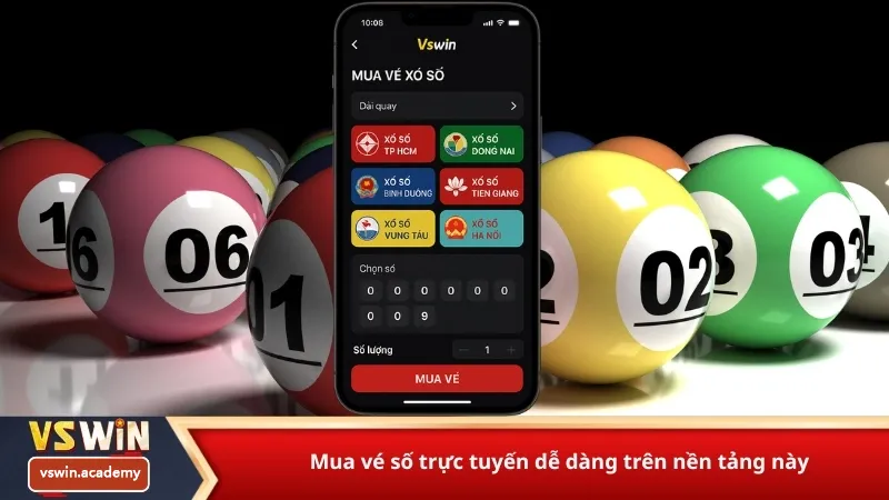 Mua vé số trực tuyến dễ dàng trên nền tảng này